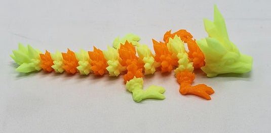 Articulated baby crystal dragon