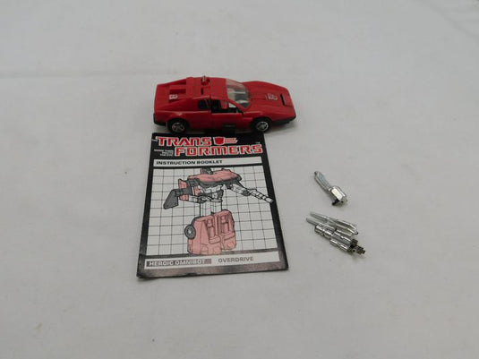 Overdrive 100% Complete 1985 Vintage Hasbro G1 Transformers Action Figure