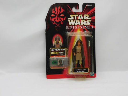 Star Wars Episode 1 Adi Gallia Action Figure HAsbro with Commtech Sound Chip MOC