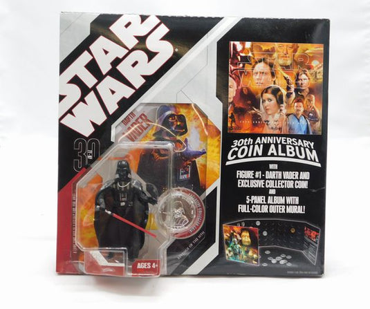30TH ANNIVERSARY COIN ALBUM Star Wars NEW Darth Vader Action Figure 30