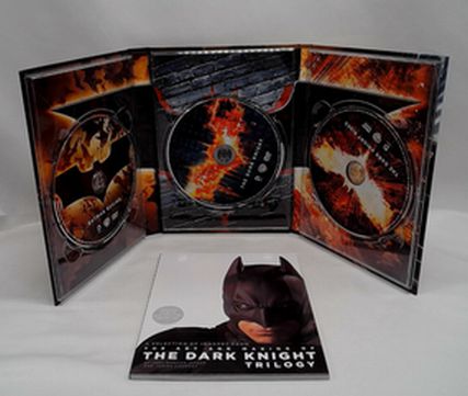 Load image into Gallery viewer, The Dark Knight Batman Trilogy 2012 DVD 3-Disc Limited Edition Reticulated Cover
