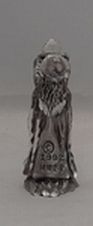 Load image into Gallery viewer, Pewter Wizard Holding Crystal Figurine
