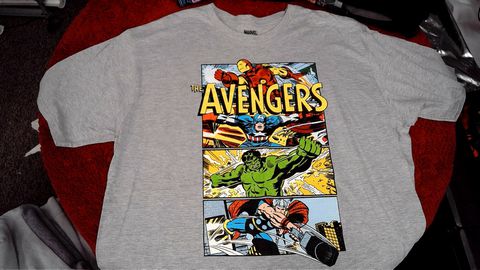 Load image into Gallery viewer, Grey The Avengers Size 2X Shirt
