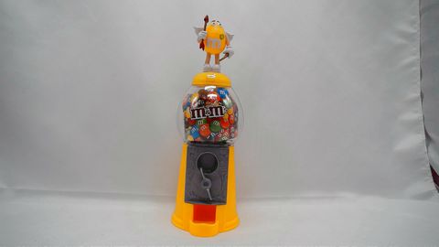 Load image into Gallery viewer, M&amp;M&#39;s Yellow Cupid Candy Dispenser Gumball Machine Style (Pre-Owned/No Box)
