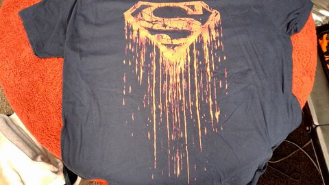 Superman Shirt Size 2XL Color Black