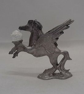 Load image into Gallery viewer, Spoontiques Pewter Figure Figurine Pegasus Winged Horse With Crystal
