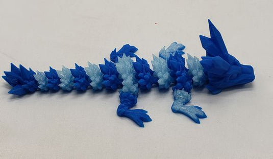 Articulated baby crystal dragon