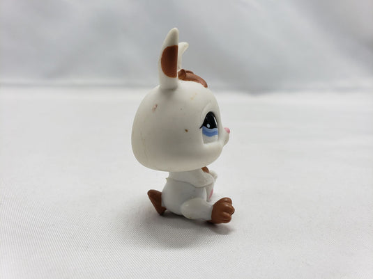 Littlest Pet Shop 1359 White Brown Spots Bunny Rabbit Baby