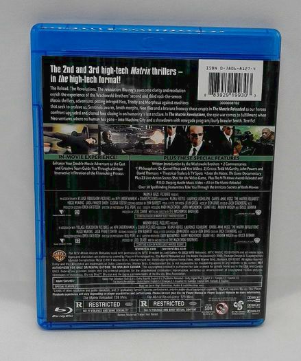 The Matrix Reloaded + The Matrix Revolutions 2003 Blu-ray DVD