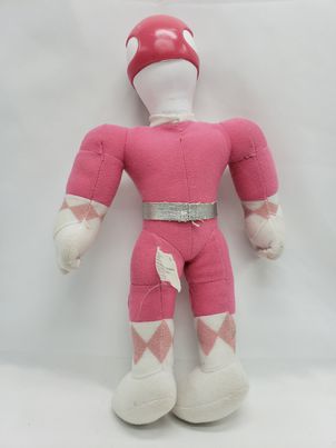 Load image into Gallery viewer, Saban Entertainment 1993 Pink Power Rangers 18” Plush Soft Toy Plastic Head
