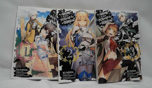 Is It Wrong to Try to Pick Up Girls in a Dungeon? Vol. 1-3 & 5-8