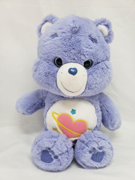 Load image into Gallery viewer, Just Play Care Bears Daydream Bear 15&quot; Plush Heart Stars Eyes/Nose Sparkle 2017
