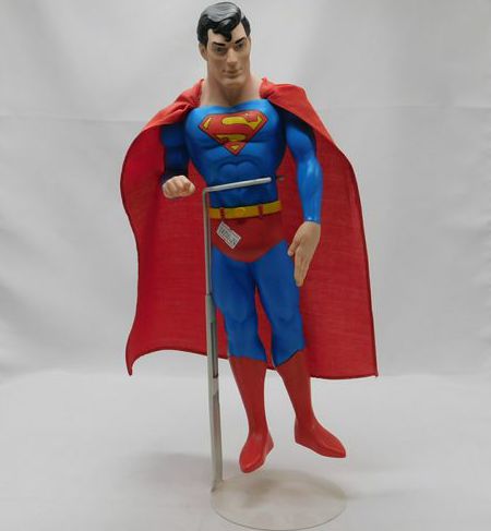 Vintage 1988 Superman Doll Action Figure With Cape DC comics 15 inch