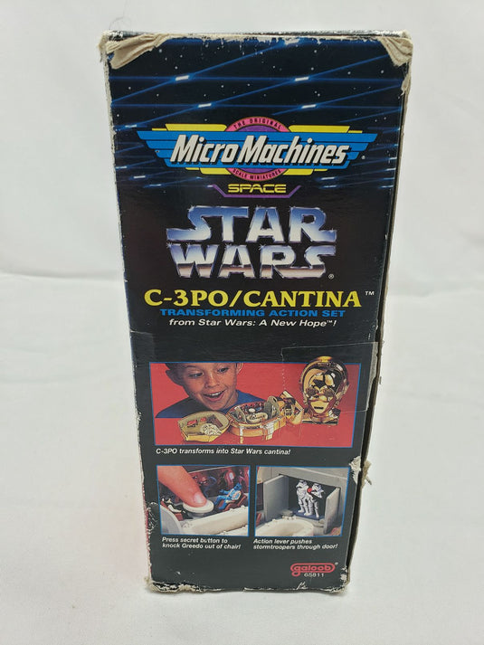 1996 Star Wars Micro Machines Transforming Action Set OPEN BOX C3Po/ Cantina