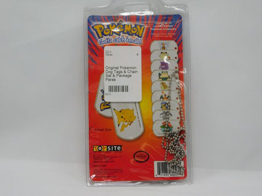 Vintage Pokemon Collectible Dog Tags 1999