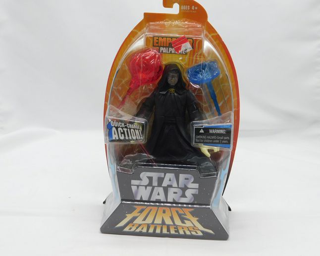 Load image into Gallery viewer, Star Wars Force Battlers 8&quot; DARTH SIDIOUS EMPEROR PALPATINE New Lightsaber 2005
