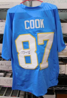 Jared Cook Signed Los Angeles Chargers Jersey (JSA COA) Pro Bowl Tight End