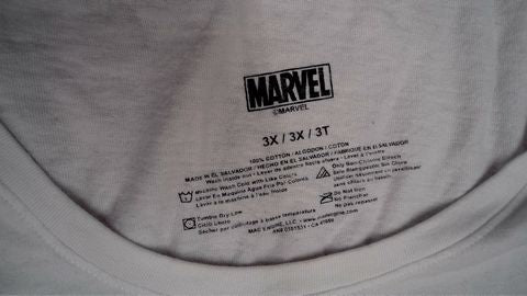 Captain Marvel Shirt Size 3X Color White