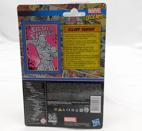 Load image into Gallery viewer, Silver Surfer Marvel Retro Series 3.75 Inch Action Figure on Cardback
