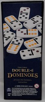 Load image into Gallery viewer, Game Gallery Double 6 Color Dot Dominoes [unopened]
