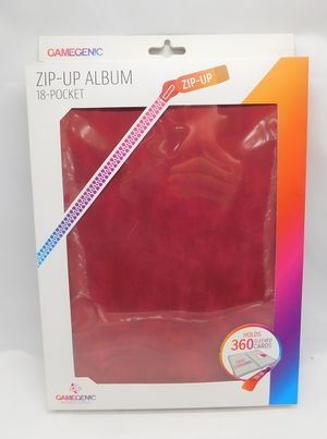 Load image into Gallery viewer, Zip-Up Album 18-Pocket: Red (New)
